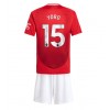 Manchester United Leny Yoro #15 Heimtrikot 2024-25 Kurzarm (+ kurze hosen)